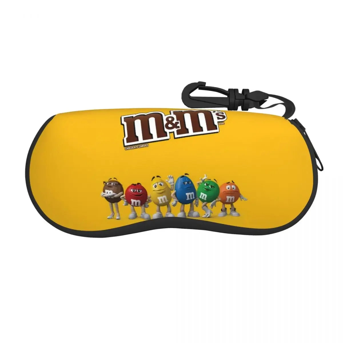 

M & M's Защитные чехлы для очков с изображением шоколадной фасоли, модные солнцезащитные очки, футляр для очков конфет и шоколадных цветов с рисунком