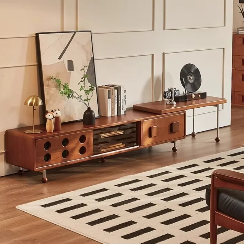Extended Universal Tv Stand Adjustable Brown Drawers Nordic Tv Cabinet Living Room Unique Stojaki Telewizyjne Home Furniture