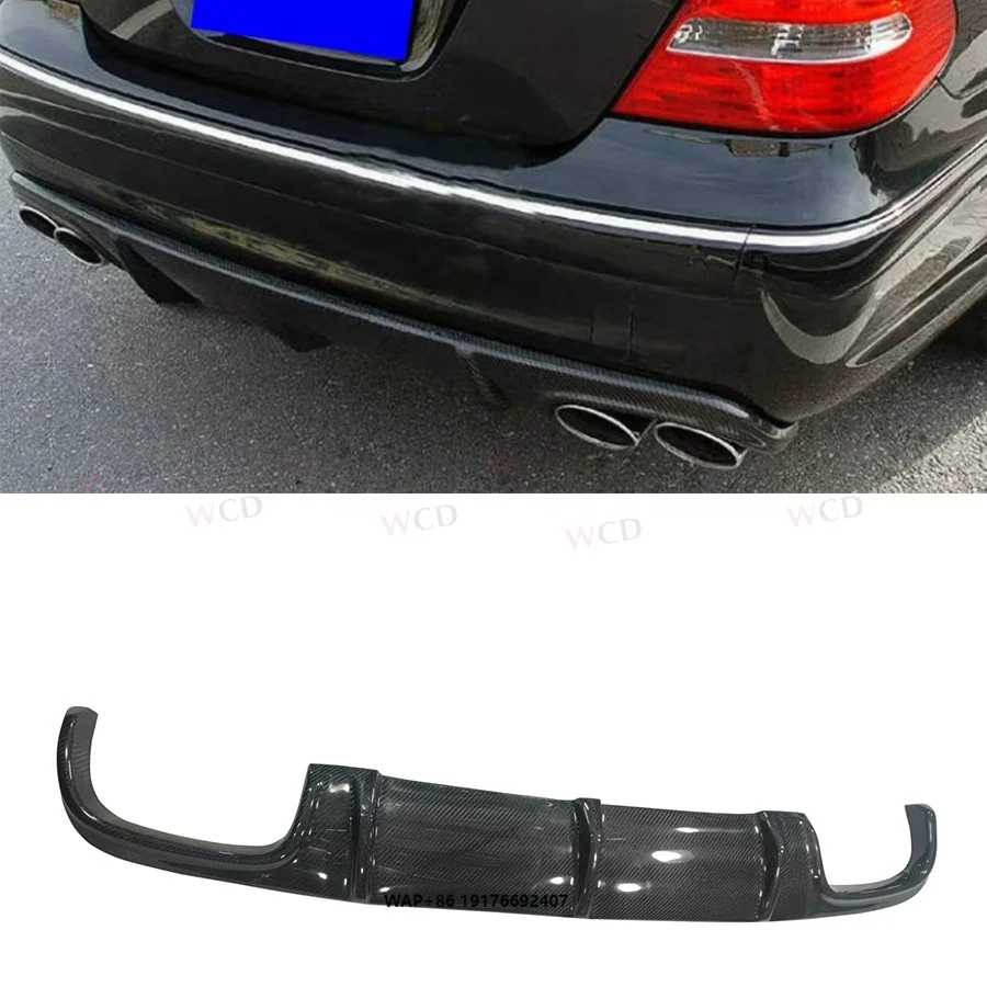 

Carbon Fiber Rear Bumper Diffuser forMercedes Benz W211 E55 E63 forAMG Rear Lip Spoiler Car Accessories