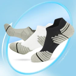 Marathon running socks men's towel bottom thickened anti slip fitness short sports socks running socks for men and women