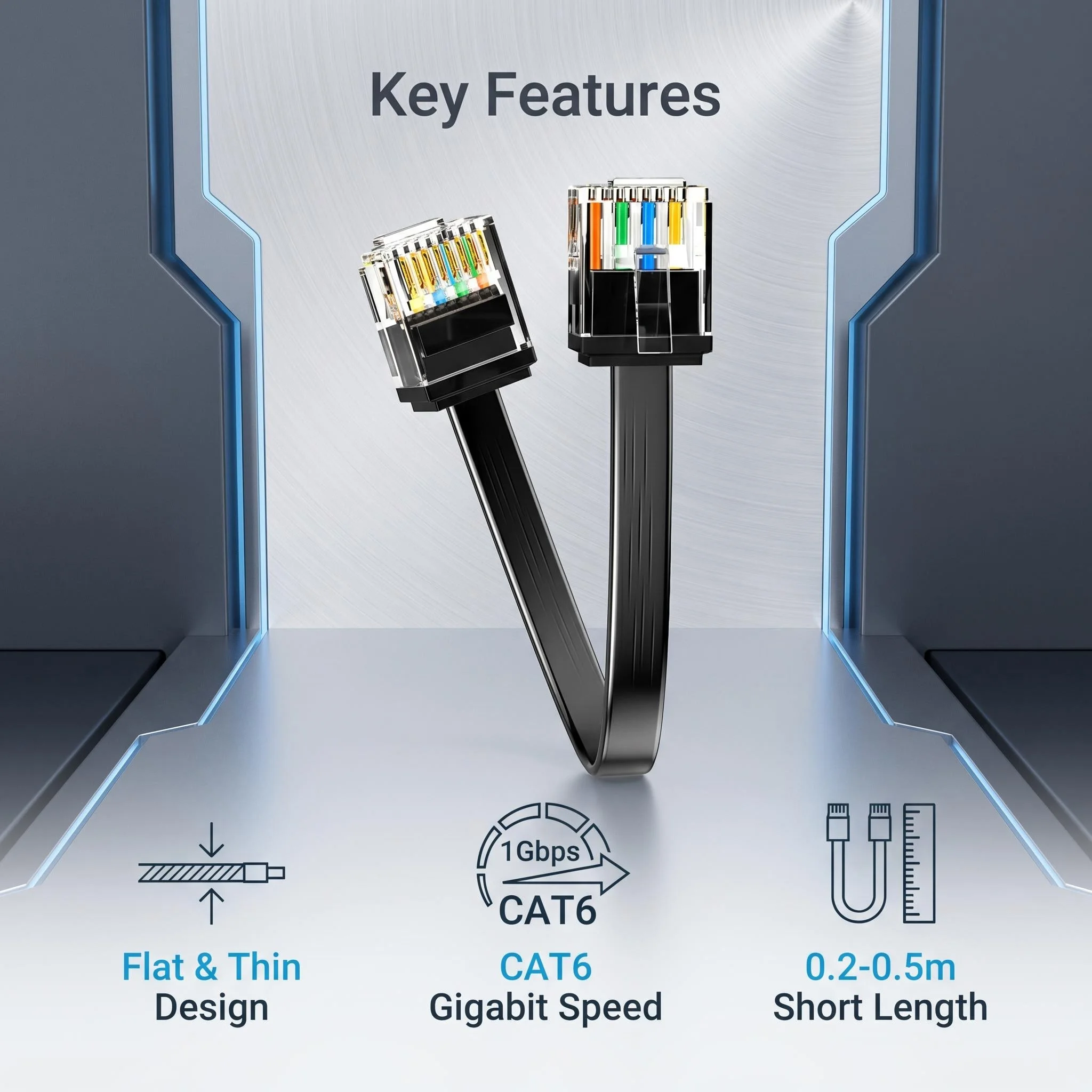 24 قطعة كابل إيثرنت CAT6 قصير  - مراجعة Power Over Ethernet وسعره