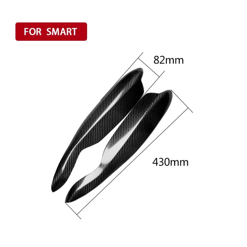 2pcs Auto Headlight Trim Lamp Eyebrow Headlight Cover Trim Decoration for Benz Smart 451 Fortwo 2007-2014 Accessories