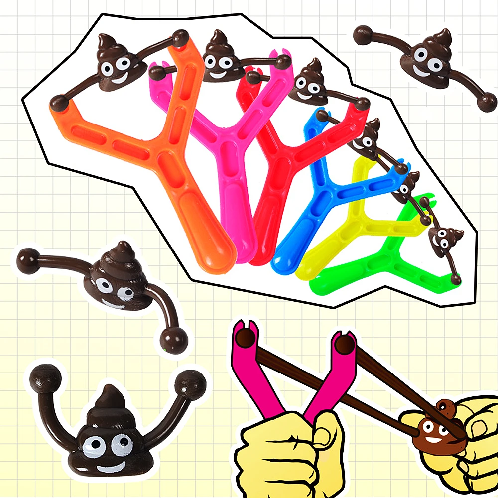 

Fun Colorful Shooting Fake Poop Toys for Kids Birthday Party Favor Bag Piñata Filler Boys Girls Party Gifts Supplies