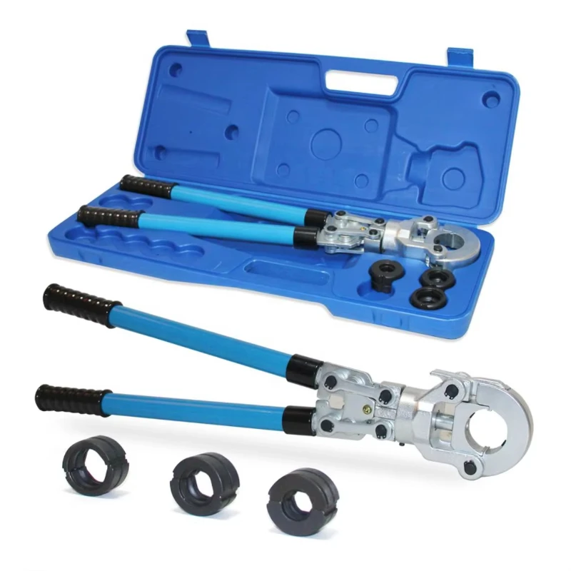 

CW-1632 Mechanical Pipe Press Tool Cable Patch Crimper for Pex Stainless Steel Copper Hand Crimper Kit Clamp with Extensible