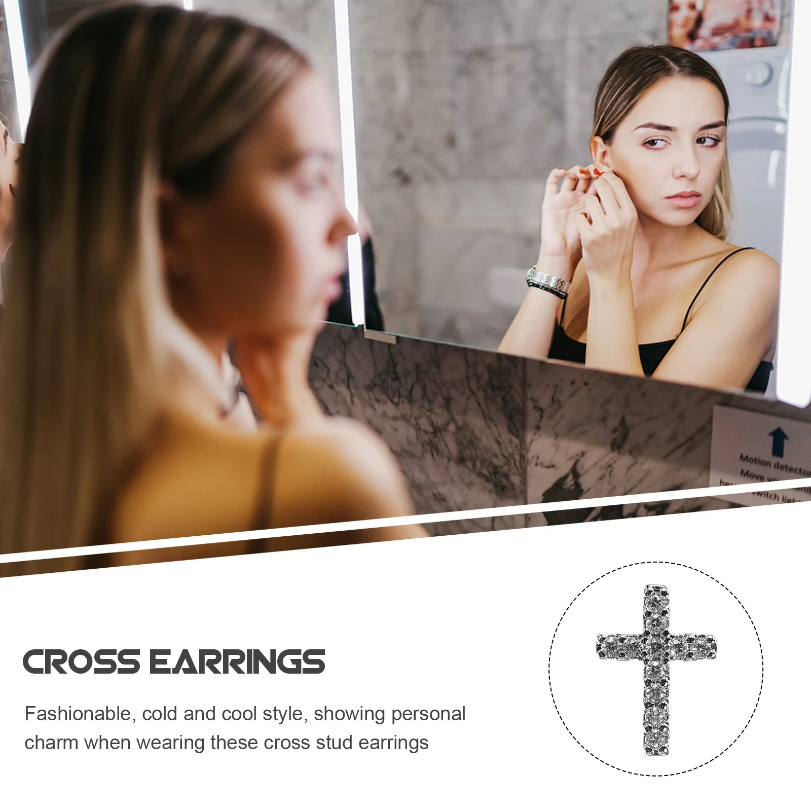 1 paire de boucles d'oreilles croisées pour femmes, petites boucles d'oreilles minimalistes, uniques, Style Cool, Piercing en cuivre, bijoux tendance pour rencontres