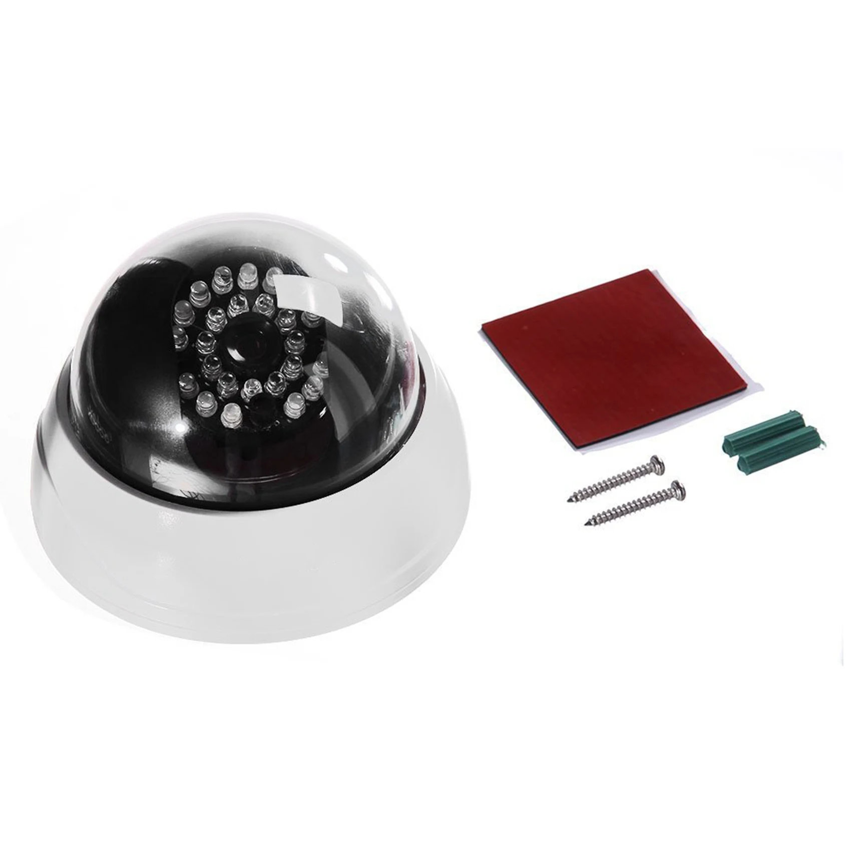 B24B 2X caméra de sécurité dôme factice CCTV intérieure avec LED IR blanches