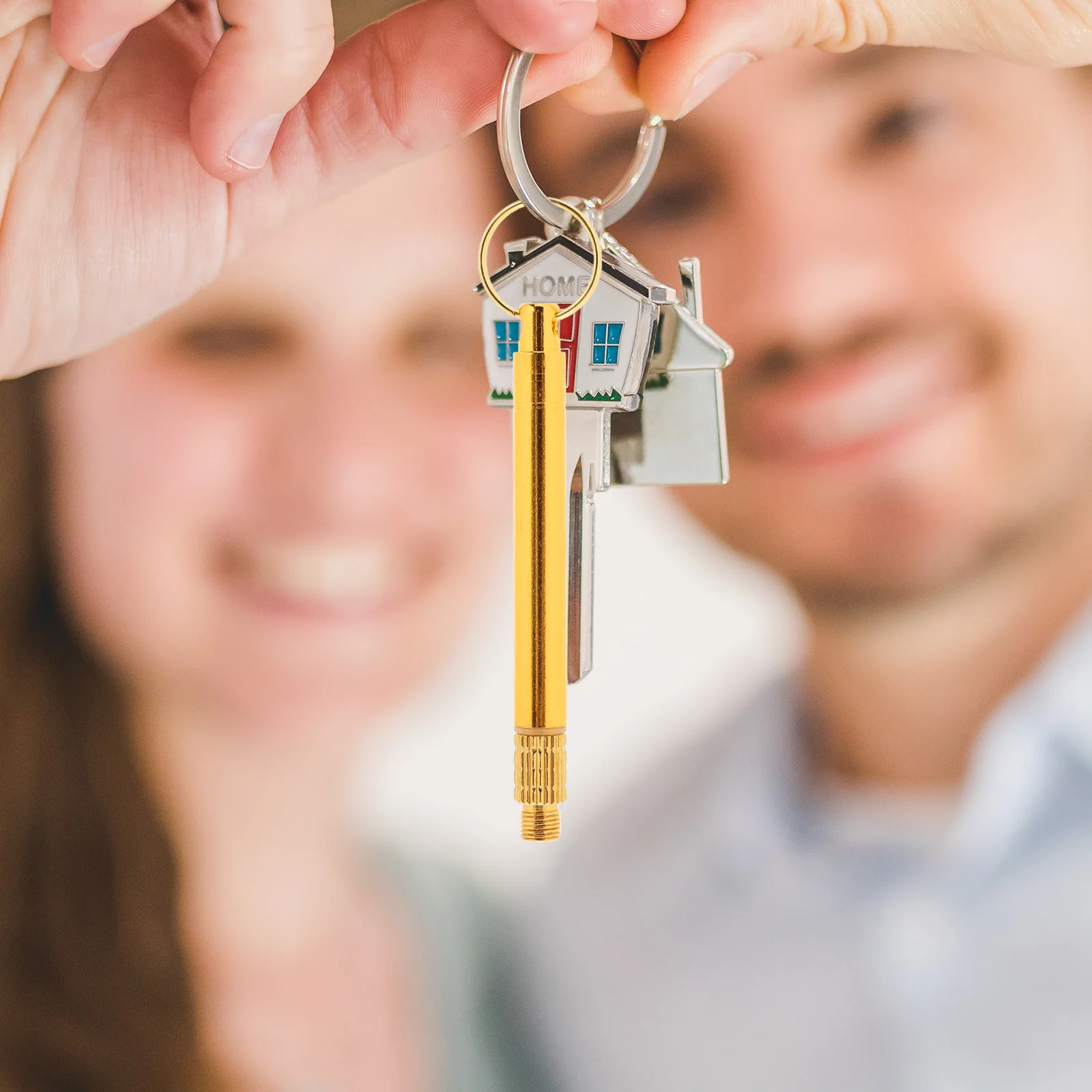 

Brass Keychain Toothpicks Stainless Steel Metal Picks Portable Holder Outdoor Picnic Camping Accessories Golden