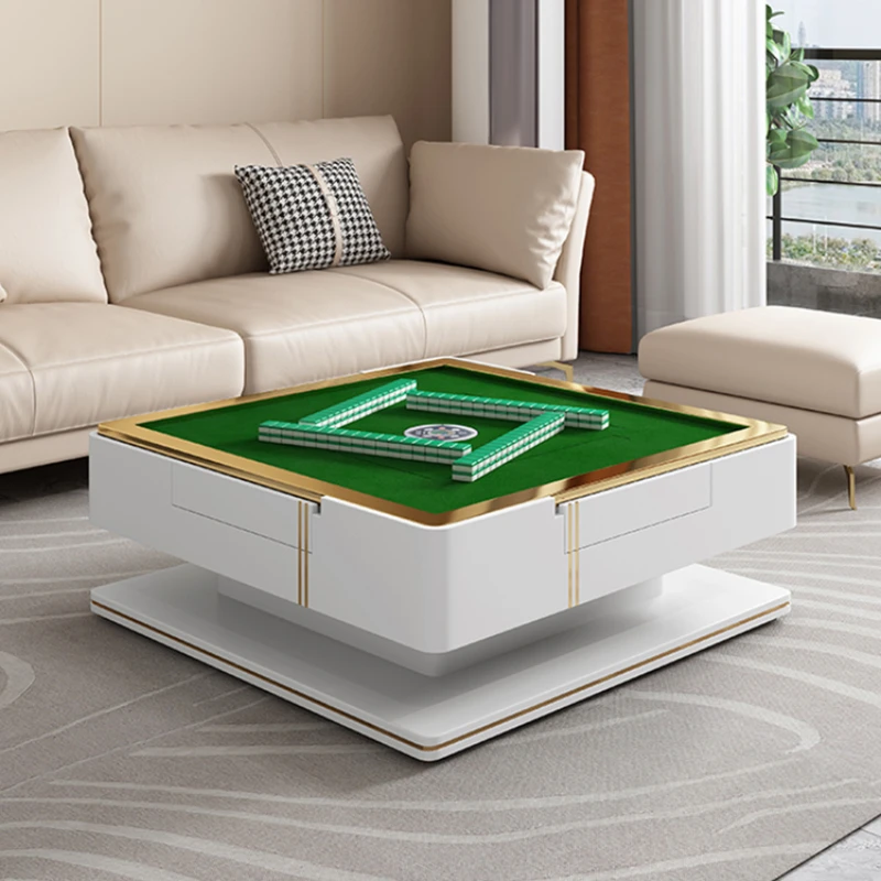 

Multifunctional Tea Table Automatic Electric Lifting Tea Table Changing Dining Table Dual-Use Stone Plate Mahjong Table