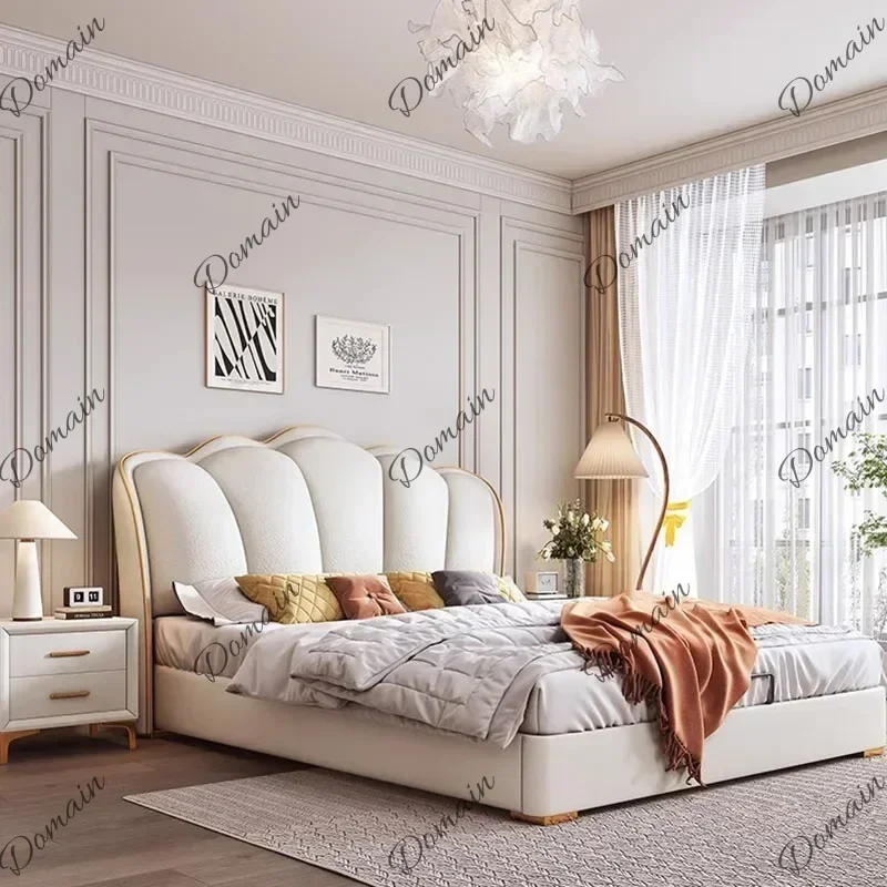 NXX Safe Cheap Bed Bedroom Frame Design Loft Floor Sun Soft Comfortable Beauty Platform Bed Full Camas De Casal Outdoor Furnitur