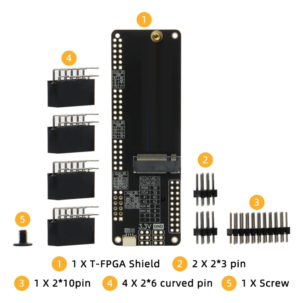 لوحة تطوير Yours T-FPGA ESP32-S3 فتحة M.2 FPGA GW1NSR-LV4CQN48PC6/I5 وحدات تحكم دقيقة منخفضة الطاقة WiFi Bluetooth5