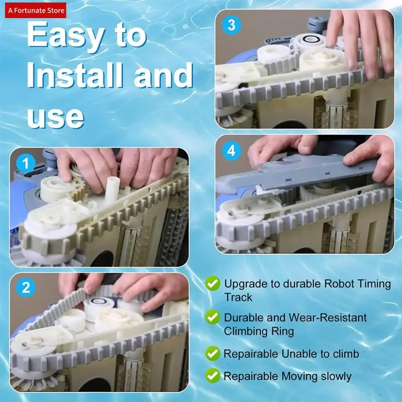 

Automatic Pool Cleaner Replacement Parts Kit - Timing Track 9985006-R2 For Maytronics Dolphin Nautilus CC Plus-A78G