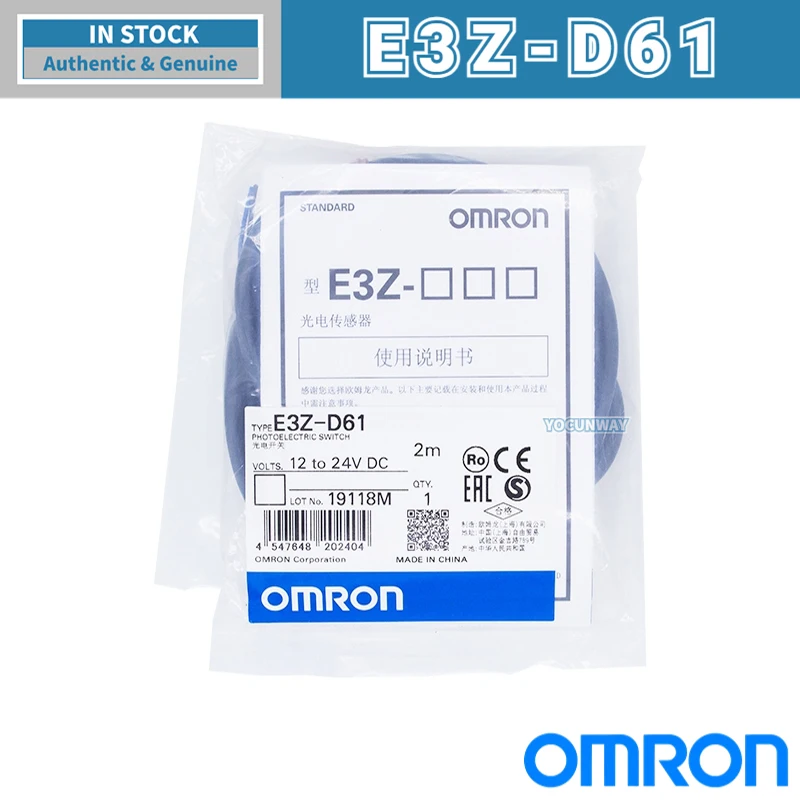 New Authentic Original Japan OMRON Photoelectric Sensor Switch E3Z-D61-D62-T61-R61-D81-D82-L81-LS81-R81-T62-B61-L61-LL61-LS63