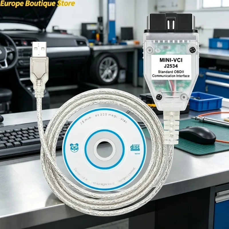 MINI VCI V2.0.4 SW V16.00.017 Real Firmware For Toyota Techstream FTDI FT232RL HW 2.0.4 j2534 Multi-Language