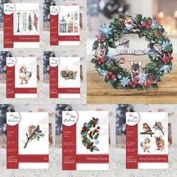 2024 New September Village Christmas Crescent Die Set Diy Scrapbooking Craft Photo Template Decor