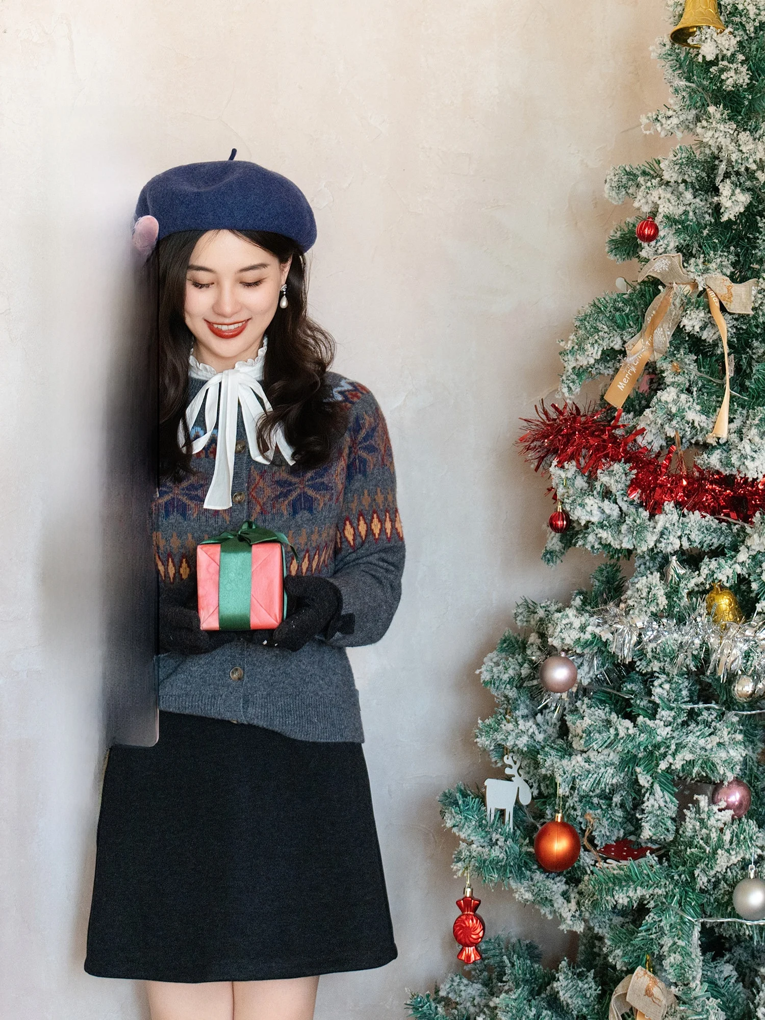 

Юбка Apipedr Camere из шелковистой смесовой ткани, универсальная, средней длины, статически-стойкая, из шерстяной смеси, повседневная, со средней талией, силуэт А-силуэт