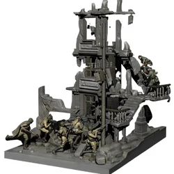 YUFAN MODEL 1/35 Resin Soldier model kits figure colorless and self-assembled (14 Soldiers + scenes) YFWW-2173+3D