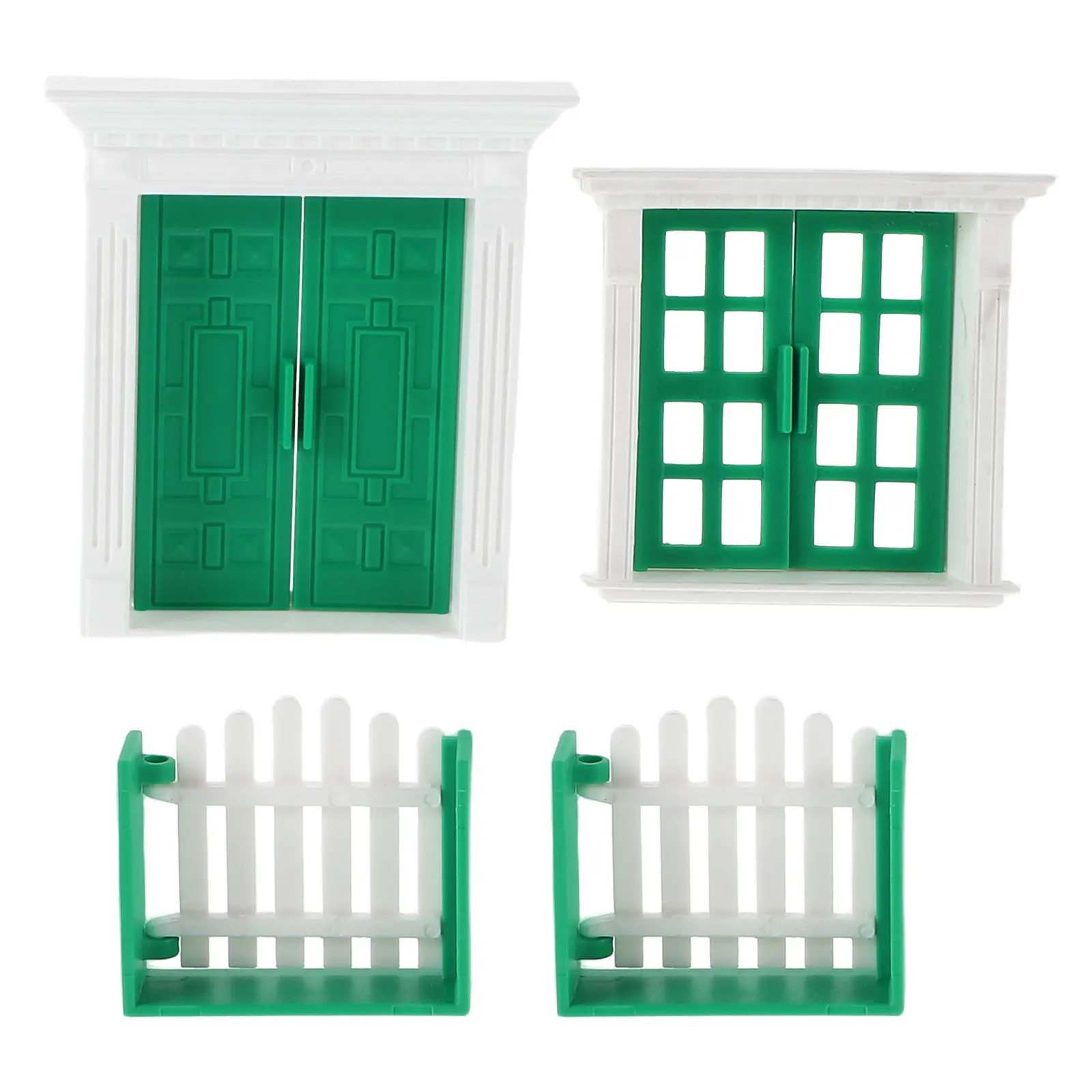 

1Set Miniature Doors Windows Realistic Resin Detail for Tiny House Projects Educational Use Miniature Gates Accessories