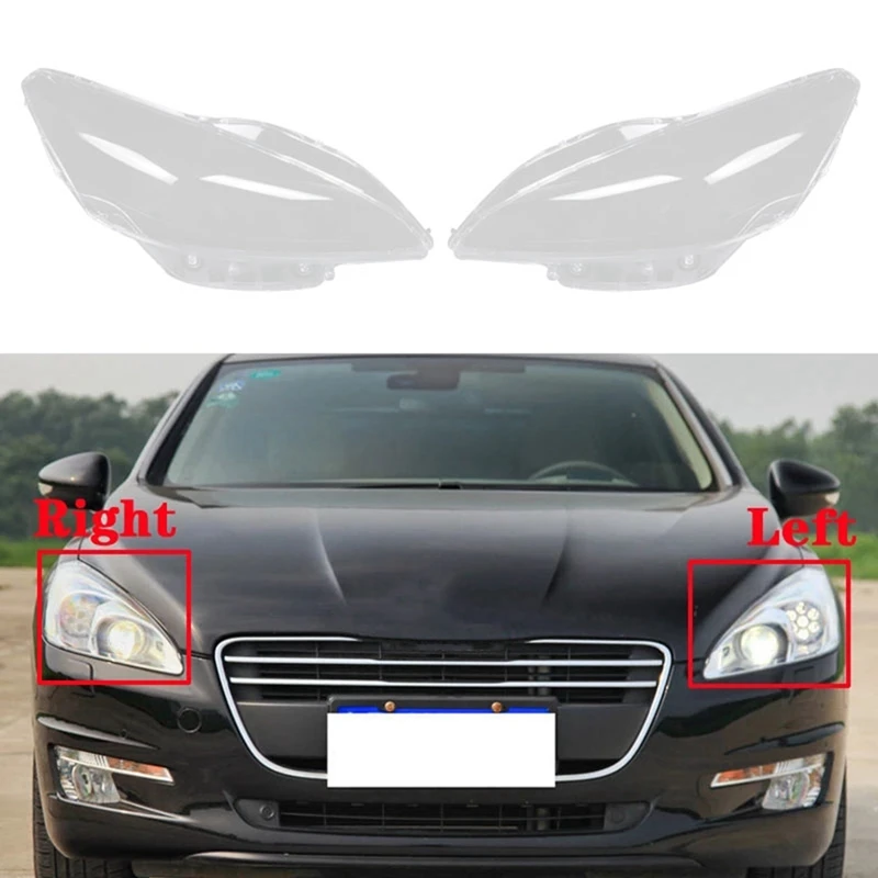 Klosz do lampy reflektora samochodowego, przezroczysta osłona obiektywu do Peugeot 508 2011-2014