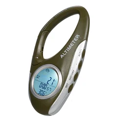 Multifunctional Barometer Altimeter Thermometer with Backlight Display Digital Altitude Monitor Weather Forecast Pedometer