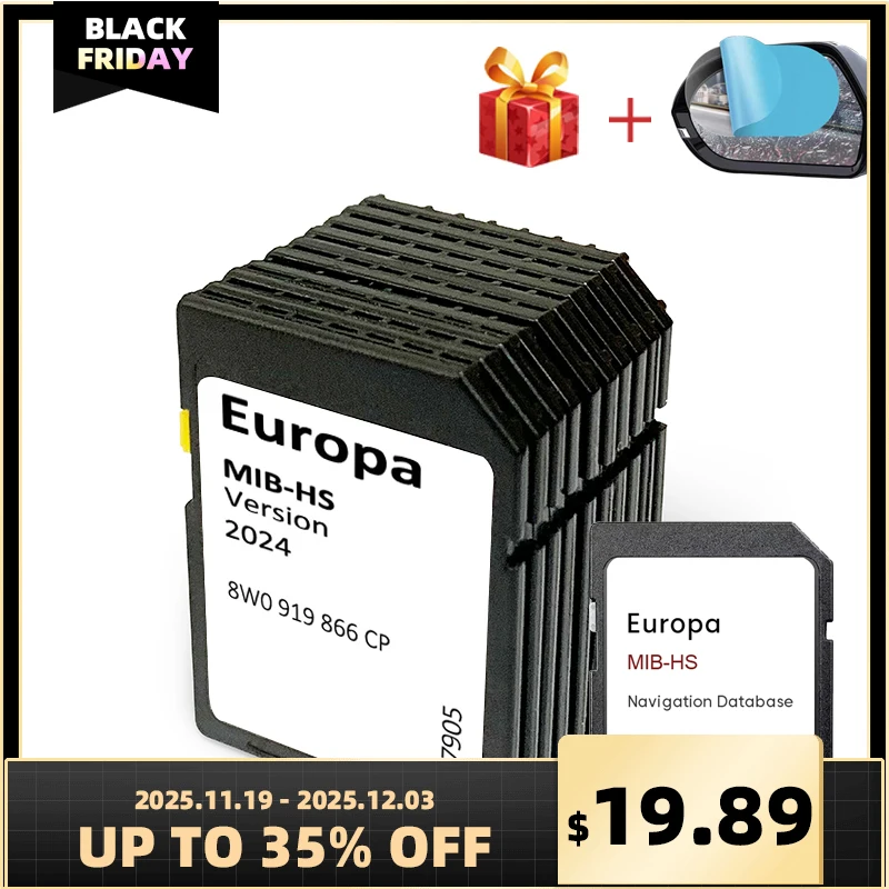 

SD Navigation Card and Activation Card 8W0919866CP Upgrade for Audi A S RS Q SQ RSQ Car MIB-HS System 2024 EU UK Maps 16GB