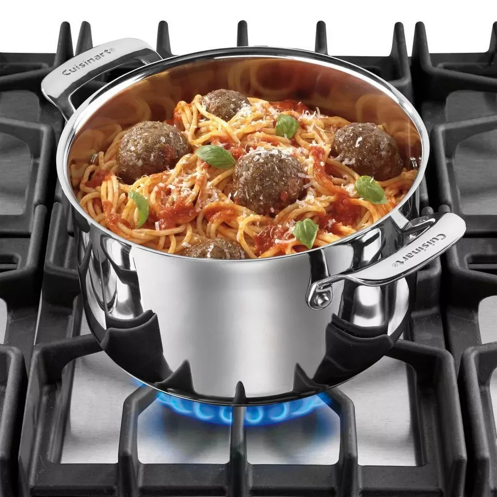 Classic 5.75qt Stainless Steel Pasta Pot with Straining Cover