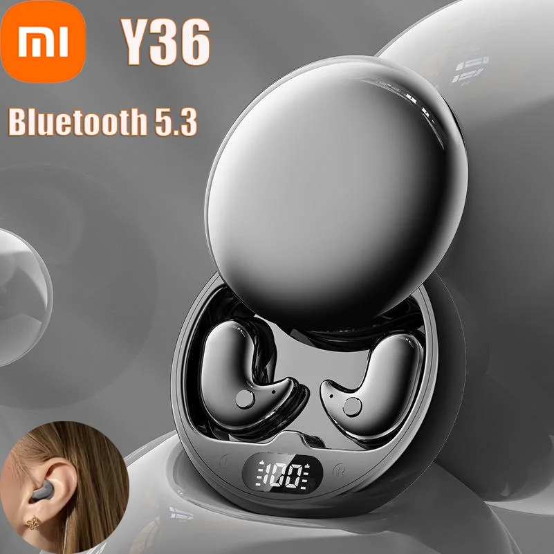 Xiaomi Y36 Mini Sleep Invisible Headset Bluetooth 5.3 Waterproof TWS Wireless Earphone With Mic Sports Stereo Headsets New