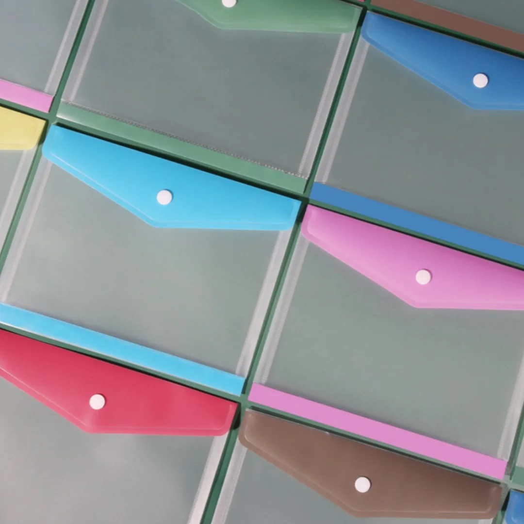 Cartelle a fogli mobili A4/A5/B6 a colori da 8 pezzi, plastica PP resistente, struttura robusta, cartelle multitasche, ritorno a scuola, ufficio domestico