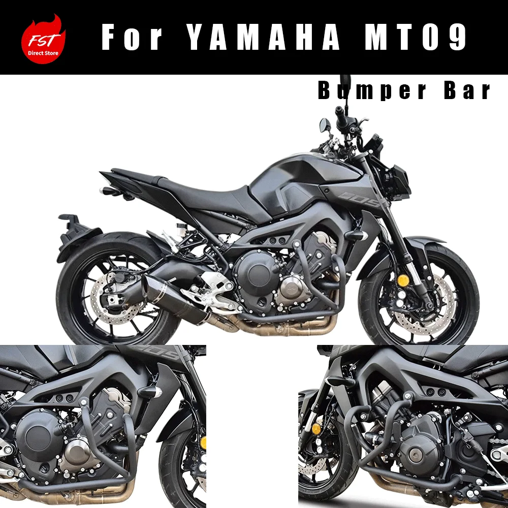Racing Crash Bar Bumper Anti‑Drop Protection Frame Modified Accessories For Yamaha MT‑09 Motorcycle