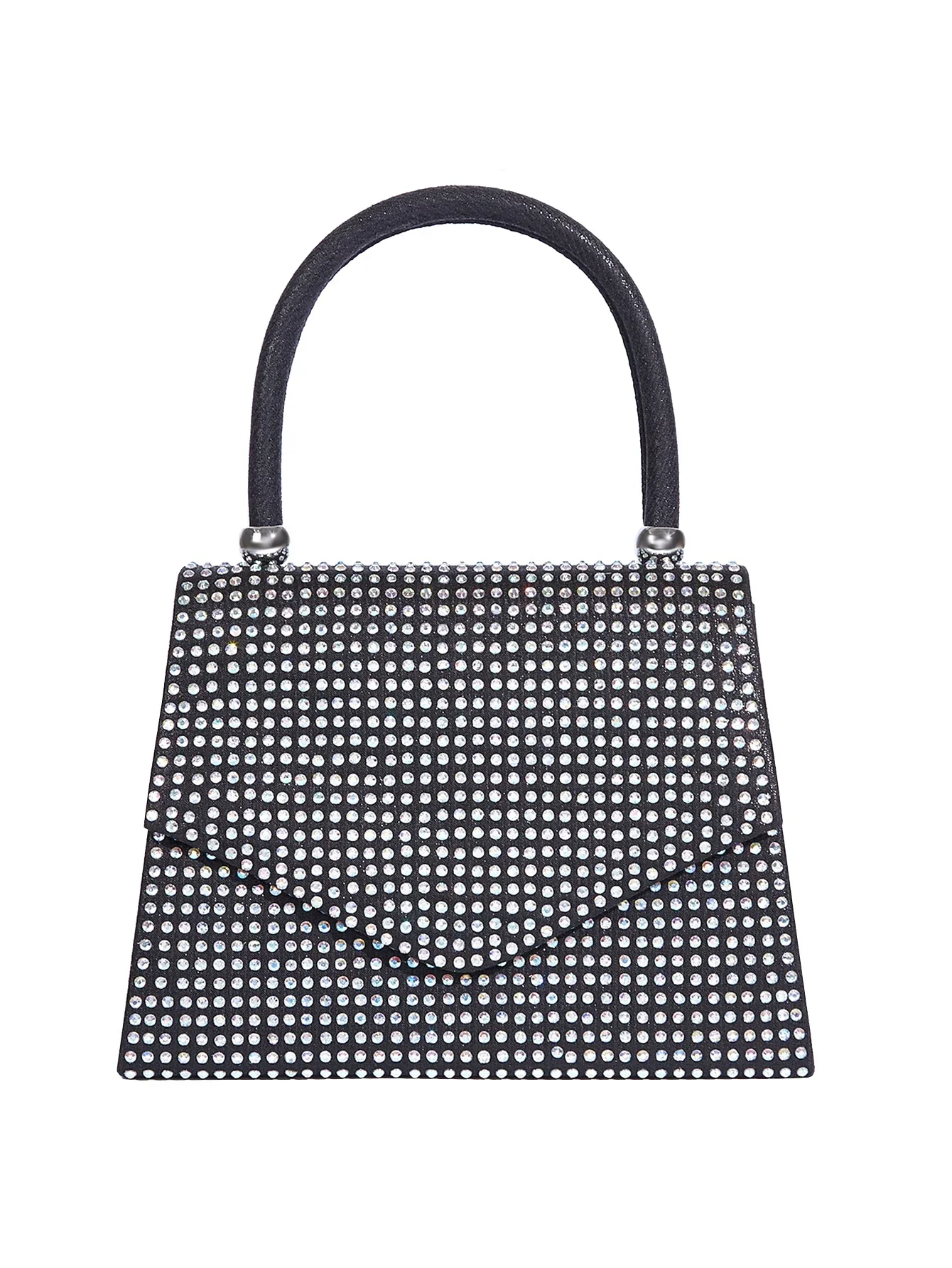 Women's Handbag Magnetic Clasp Evening Bag with Rhinestone Decoration Fashion Tote Bag Party Chain Shoulder Bag