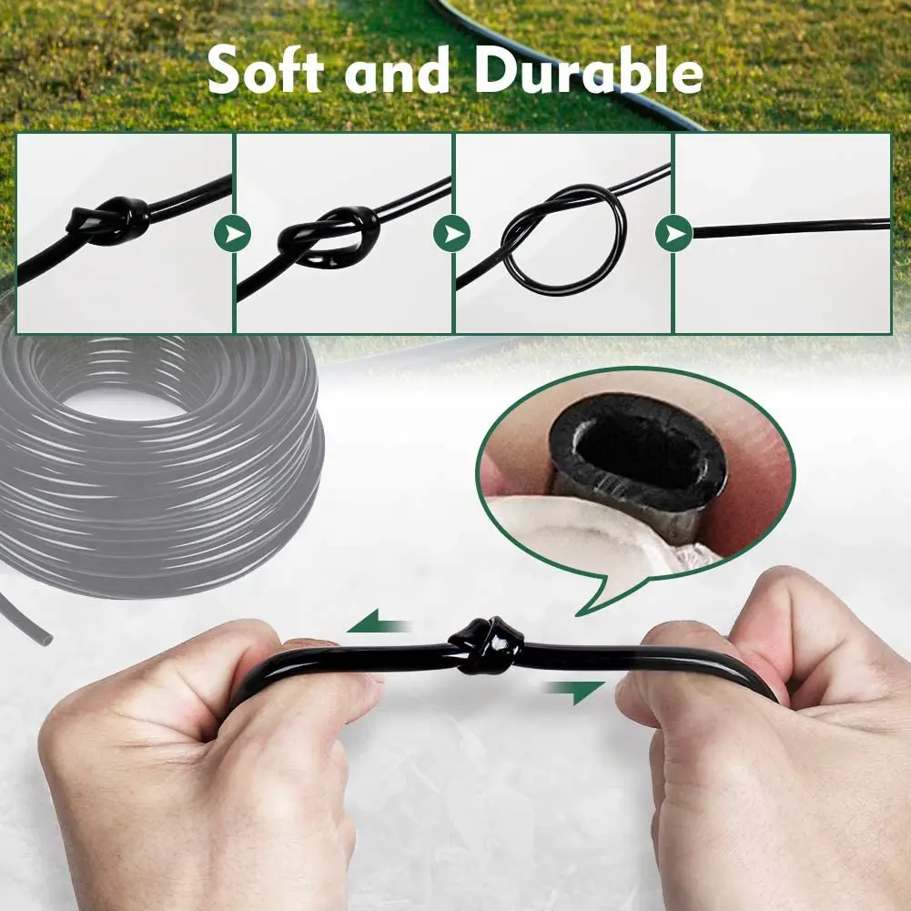 Garden Irrigation System Soft PVC Tube Pipe 3/5mm 4/7mm 8/11mm for Micro Sprinkler or Dripper Arrow
