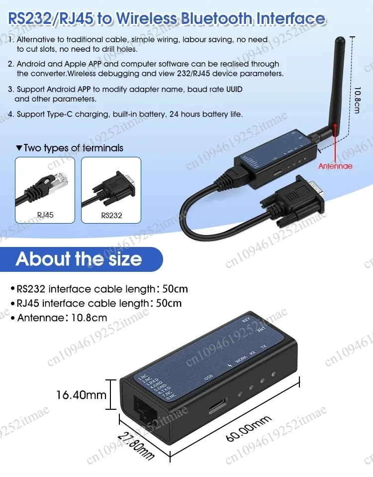 Signal Conversion Adapter Module Compatible with RS232 Interface for Computer Desktop Connection