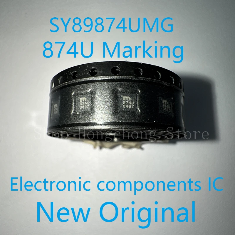 New Original SY89874UMG SY89874UM SY89874 874U MARKING CODE Clock Divider/Fanout Buffer 2-OUT 1-IN 1:2 16-Pin QFN EP Tube 1pcs
