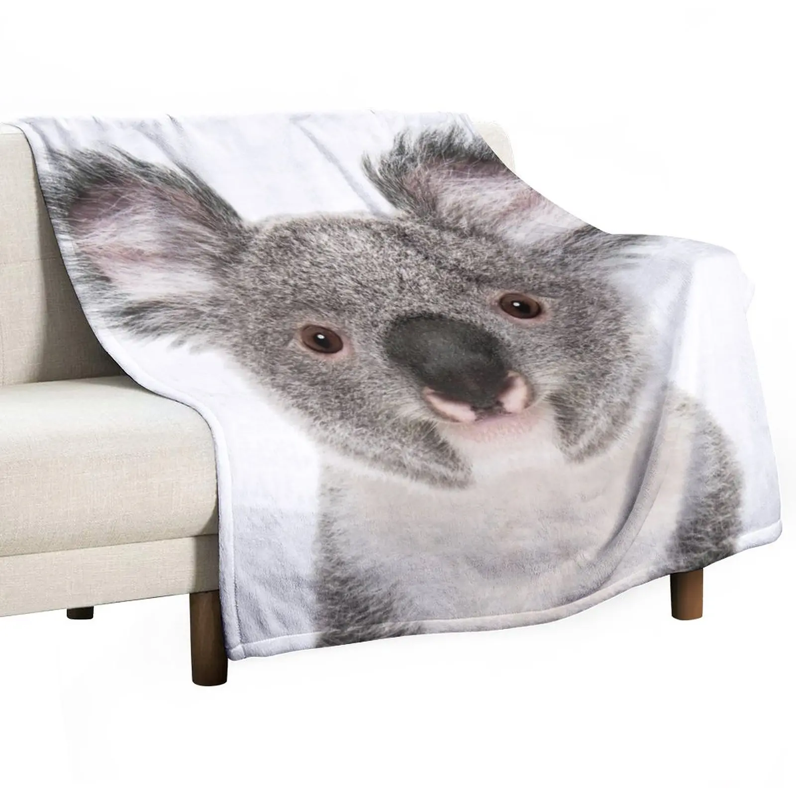 

Koala Bear Portrait Throw Blanket Luxury Brand anime Multi-Purpose Blankets