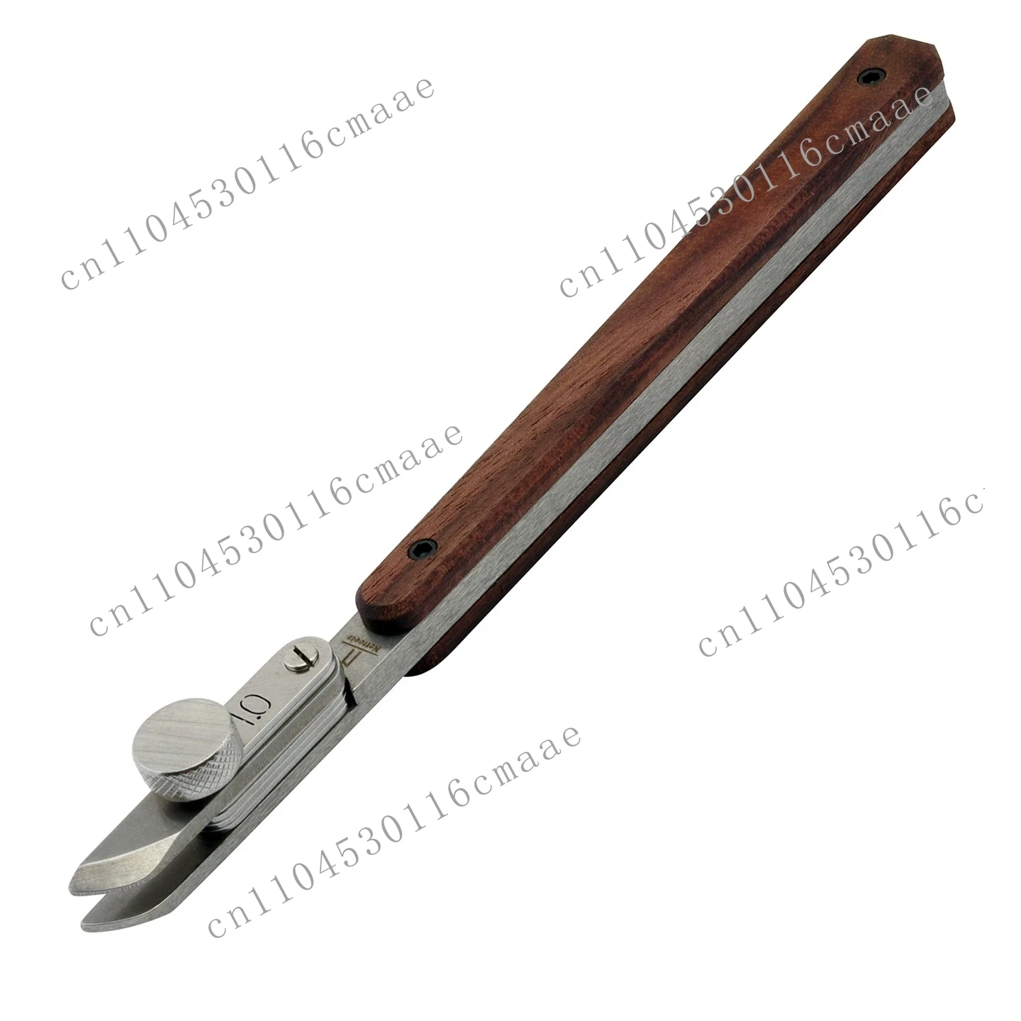 Adjustable Suture Crimper 0.3-5 mm Trimmed Edge Press with Scale Marks, Leather Craft Spacing Tool for DIY