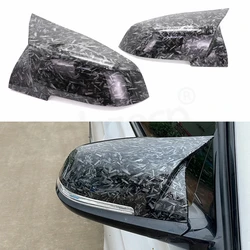 For BMW 1 2 3 4 Series F20 F30 F31 F32 F34 F36 320i 328i 330d 335i M3 M4 Look Replacement style Forged carbon grain mirror cover