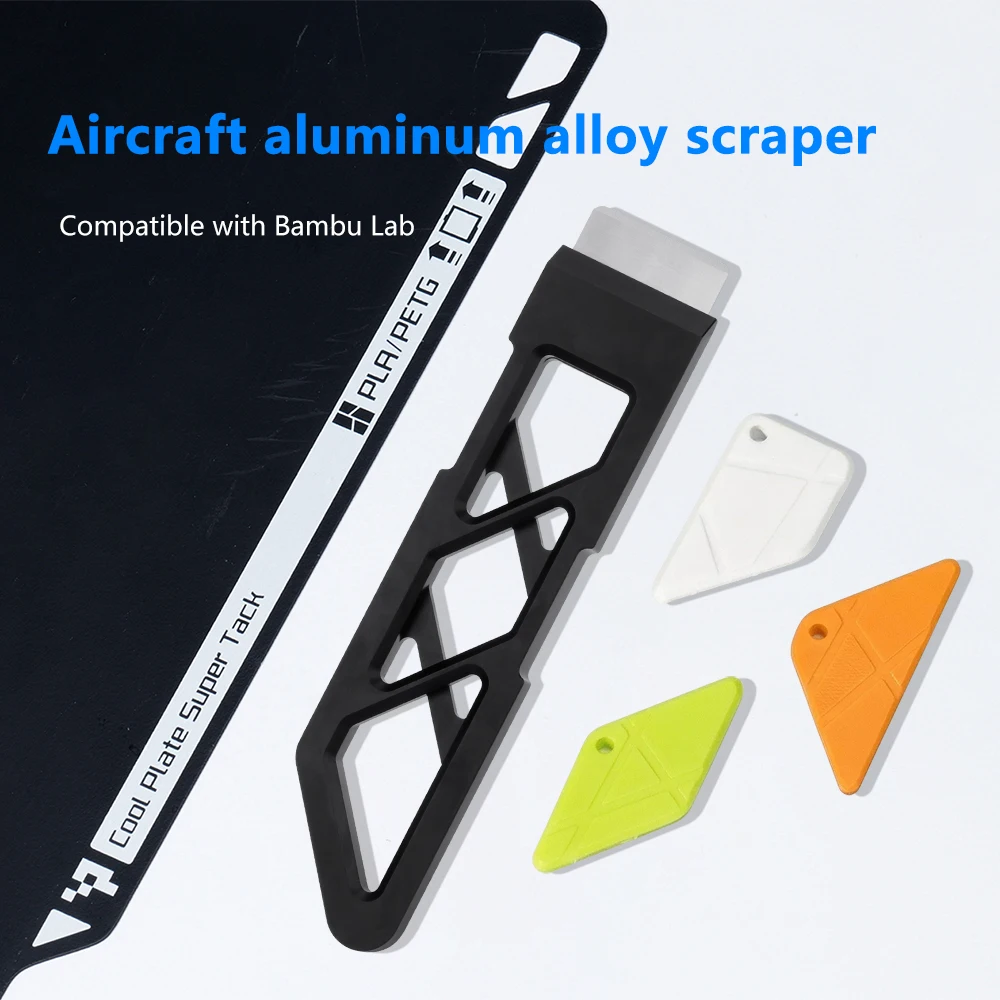 Schaber für Bambu Lab Creality CNC Flugzeug-Aluminiumlegierung Schaberklinge Reinigungswerkzeug Schaufel Schaber Messerspitze 3D-Druckerteil – Detail 2