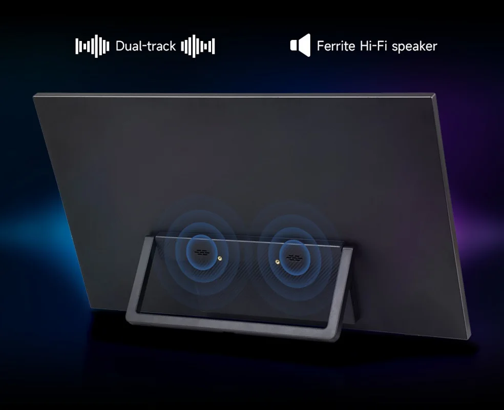 จอภาพพกพา Luckfox 21.5 นิ้วพร้อมขาตั้ง 1920 ×1080 อัตราการรีเฟรชสูง 120Hz 178 °   มุมมอง, หน้าจอ IPS