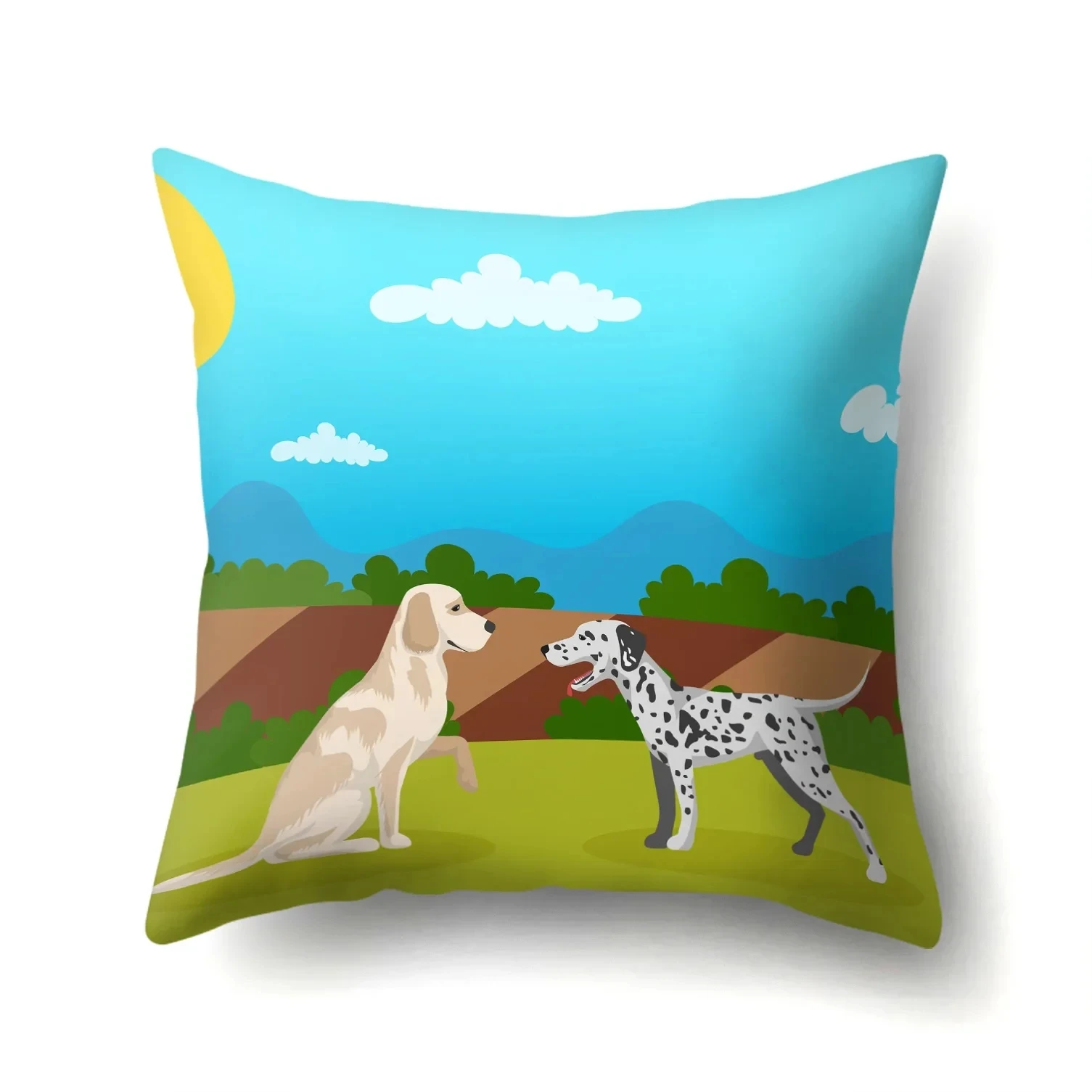 

New Cushion Cover Hotel Throw Pillows for Living Room Sofa Soft Cartoon Pillow Cover Animal Polyester Pillow Case Home Decor Car