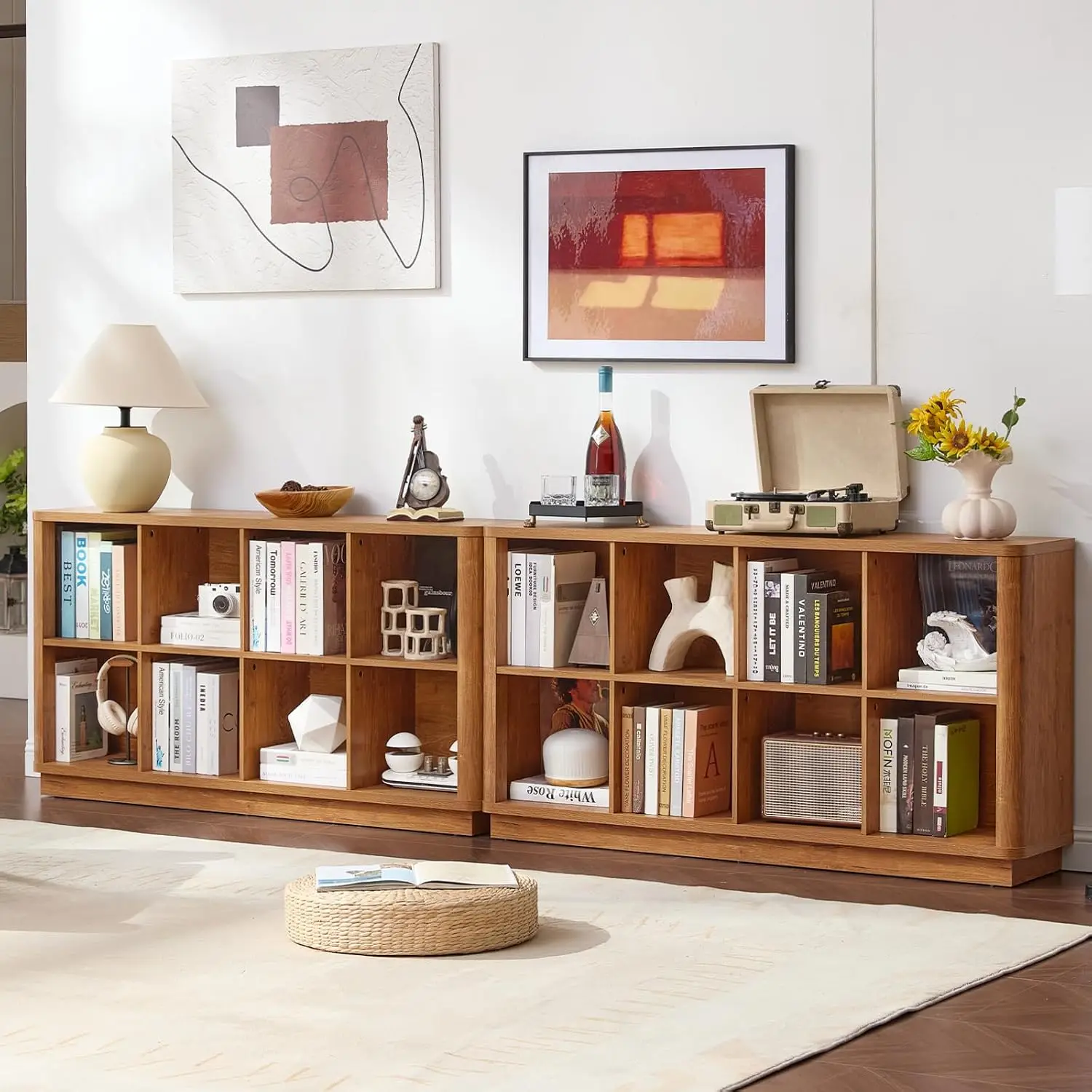8 Cube Wooden Shelf, 52