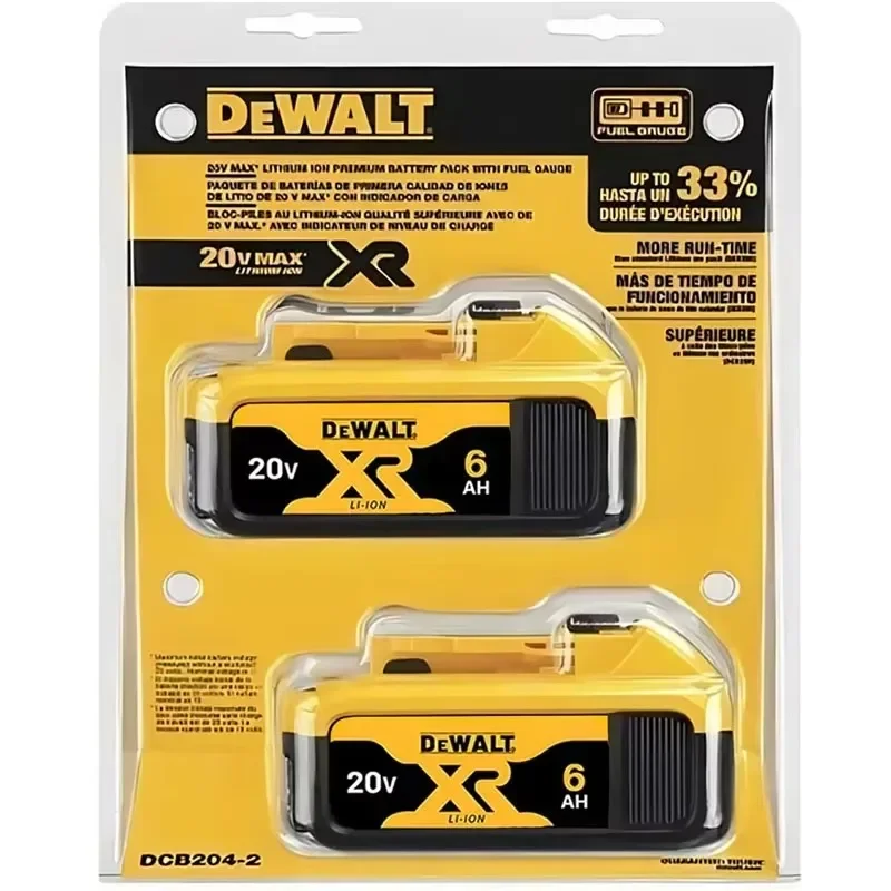 Оригинальный сменный аккумулятор DeWalt 6Ah/5Ah/2Ah 20V DCD887 DCD805 DCF860 Dcd796 DCG406 DCF880 DCF512 DCD805, аккумулятор для электроинструментов