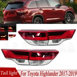 Car Tail Light Assembly Rear Stop Brake Lamp Reversing Fog Lamp Turn SIgnal Light Tail Lamp For Toyota Highlander 2017 2018 2019