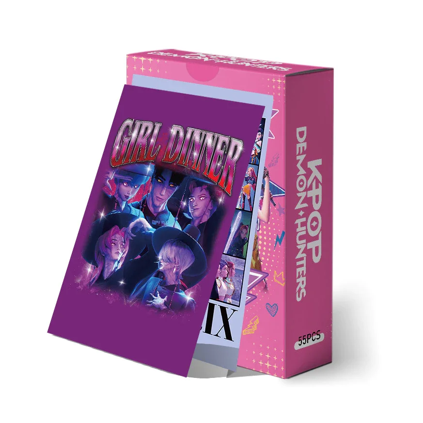​ مجموعة بطاقات الصور المقطوعة مكونة من 92 قطعة من KPop Demon Hunters Rumi Jinu - مجموعة ملصقات بطاقات Saja Boys Lomo هدية من الملصقات ​