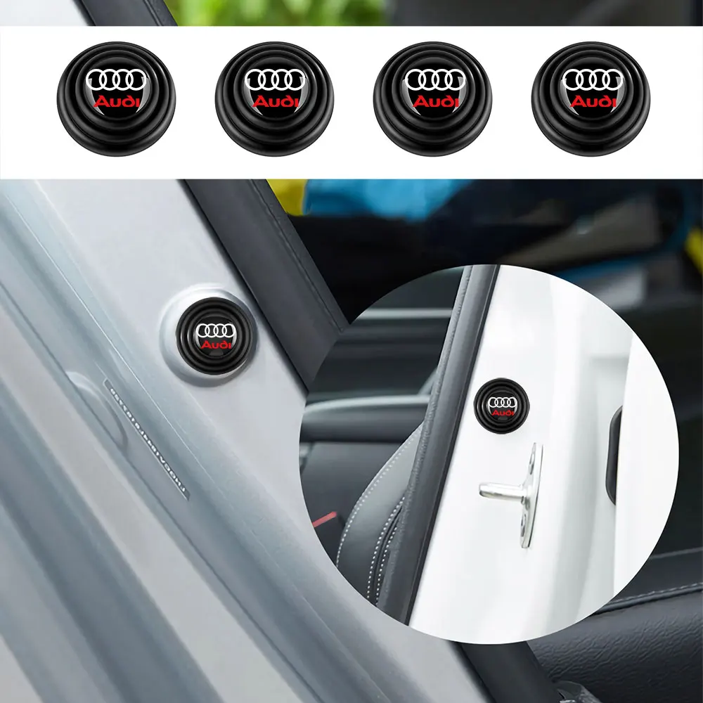 4/12PCS Silicone Car Door Shock Stickers Absorber Shock Pad Switch Buffer Gasket For Audi A4 B8 B6 8V Q5 A1 Q7 Tt A7 A6 B9 C7 C6 - view 3