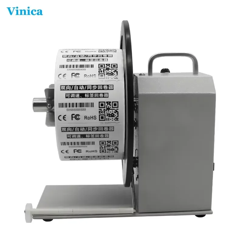 Vinica New Q5 Q6 Automatic Label Tag Rewinder Machine Cheap Label Rewinder Unwinder