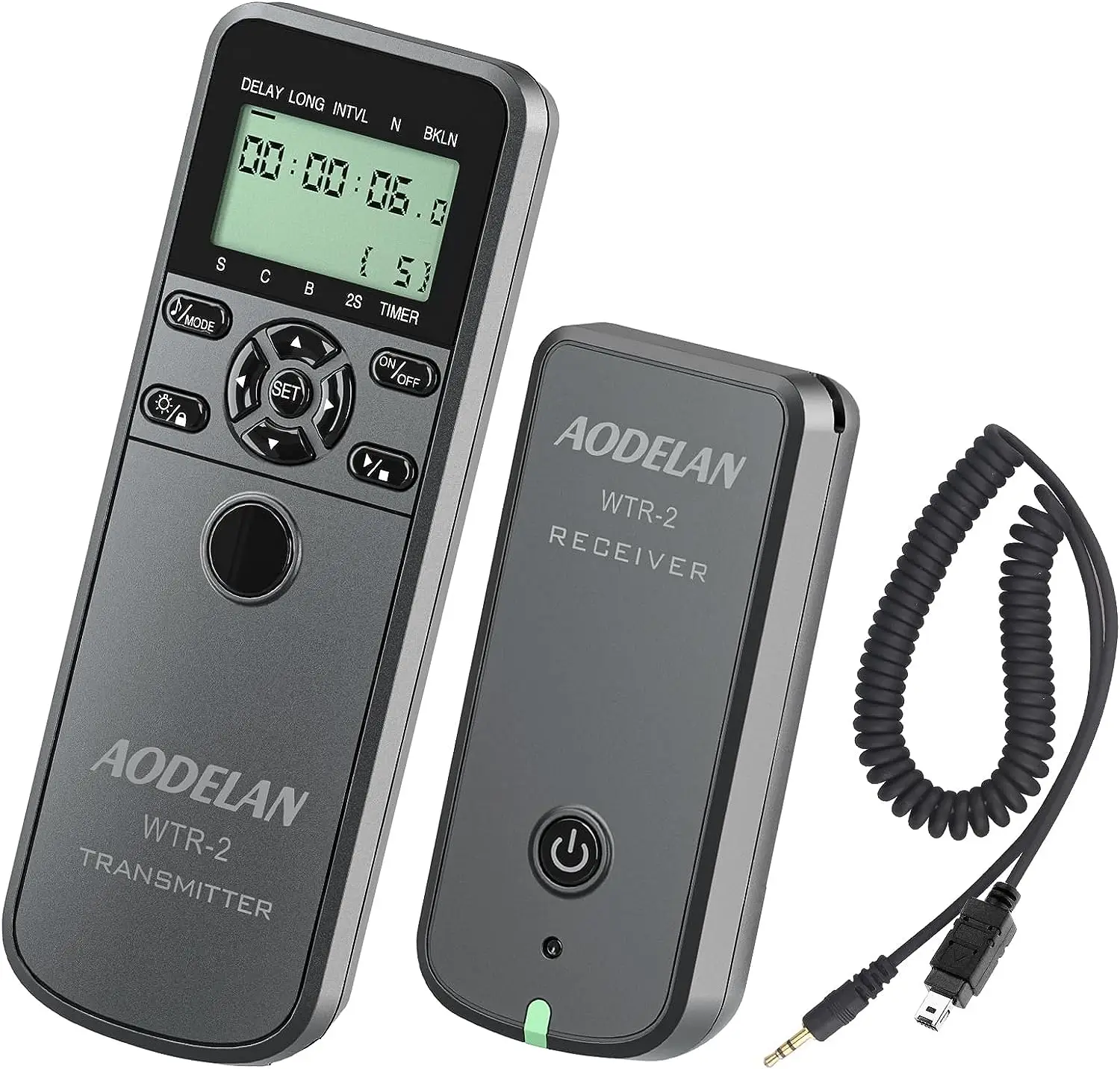 WTR-2 Camera Timelapse Intervalometer Timer Remote Shutter Release DC-2 For Nikon Z5 Z6 Z7 D780 D5600 D750 D3300 D5300 D5500 D90