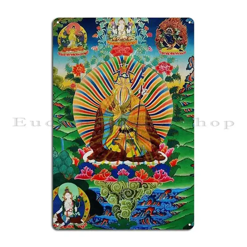 Dzogchen Buddhism Rainbow Body 02 Metal Sign Wall Decor Wall Decor Designing Designing Wall Cave Tin Sign Poster