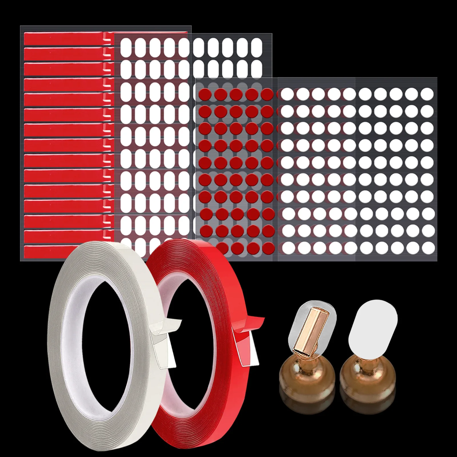 5/10Sheet Nail Double-Side Adhesive Tape for Nails Tips Holder Traceless Transparent Manicure Strip False Nails Display Stand To