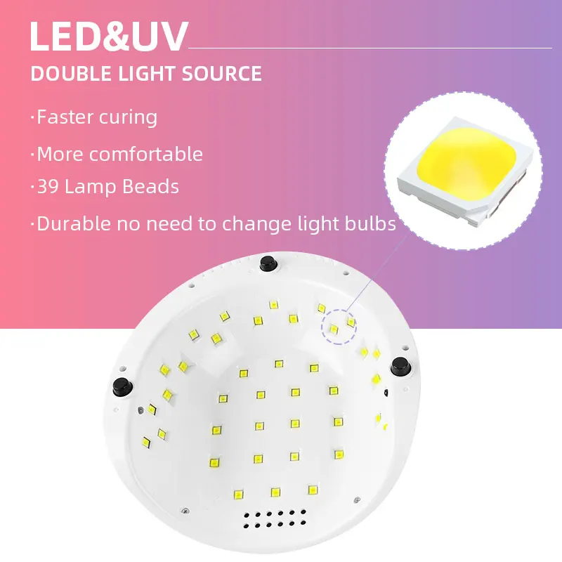 86W UV LED Lâmpada Destacável Nail Drying Lamp Para Cura Gel Nail Polish Tape Automático Sensor Nail Supplies Para Profissionais