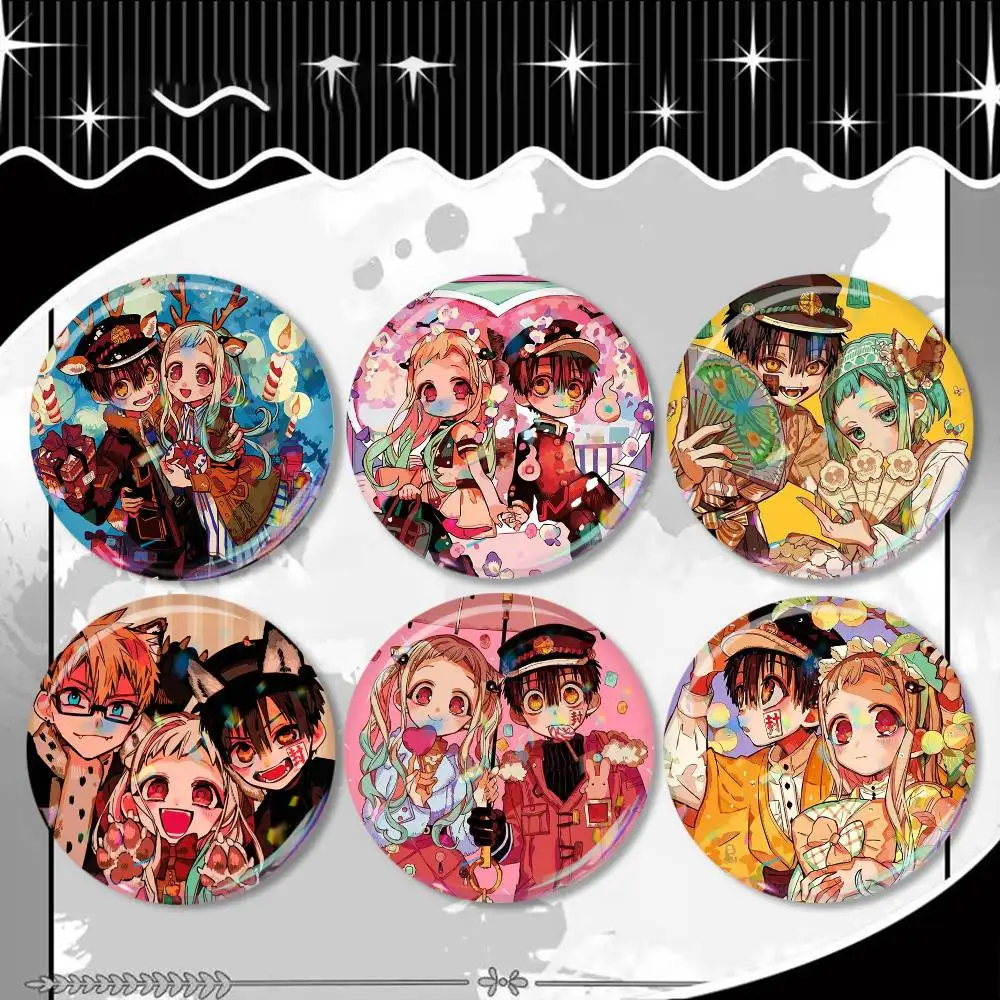 

Anime Toilet-Bound Hanako-kun Badge 25 32 44 58 75 mm Round Fans Collect Friends Gifts Brooch Souvenir