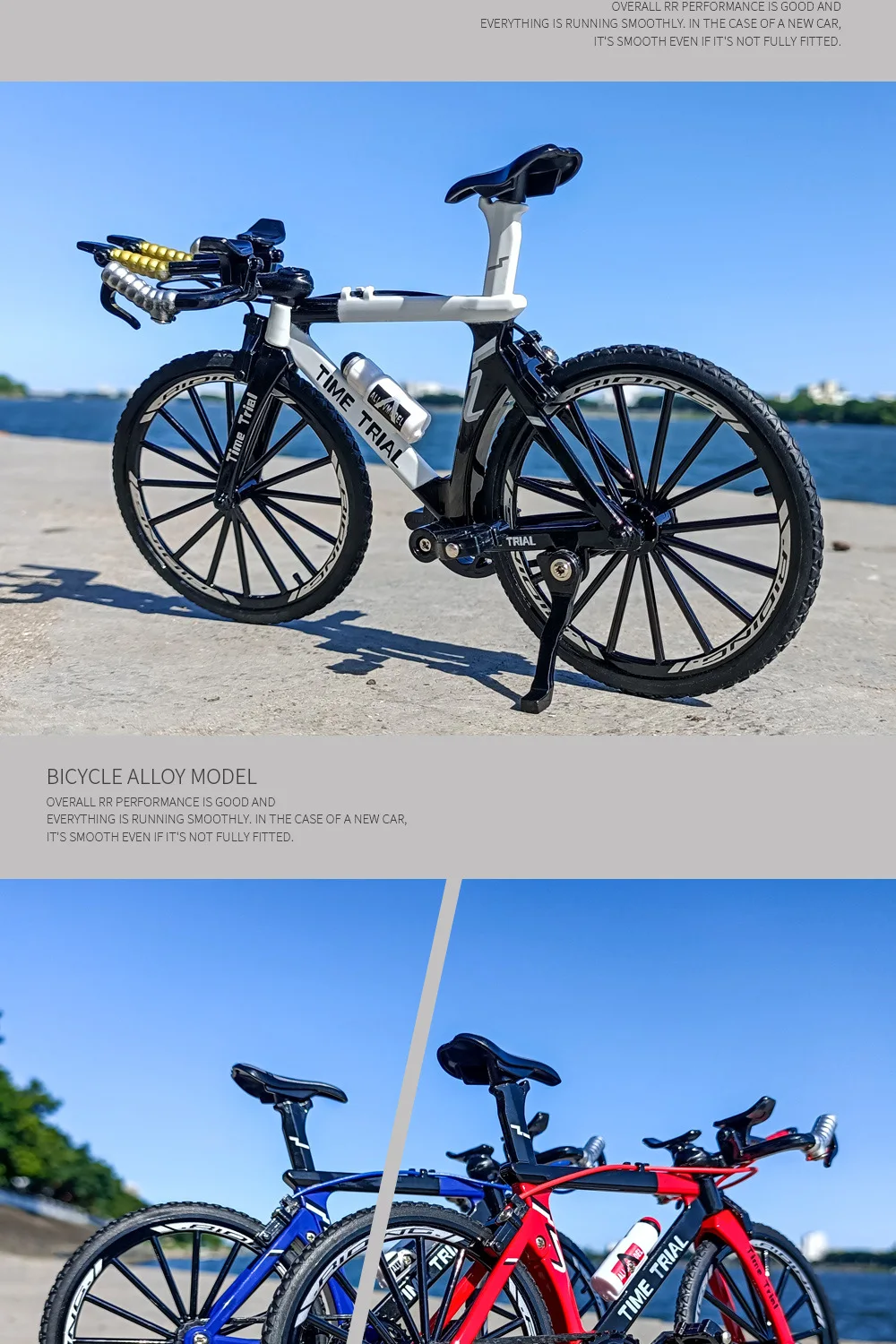 1:8 Modell-Legierungs-Fahrrad, Druckguss-Rennrad, Finger-Mountainbike-Modell, Metall-Taschenfahrrad, Simulations-Sammelspielzeug für Jungen – Detail 13